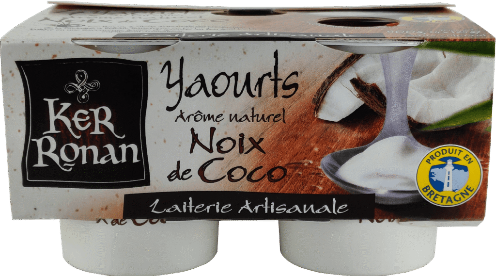 ker ronan yaourts lait entier noix de coco pack front